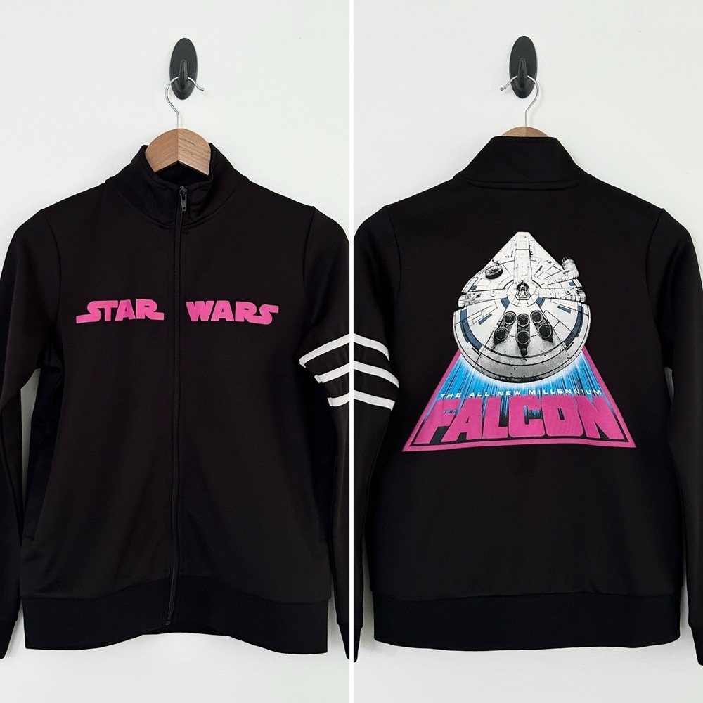 Disney Parks Star Wars Women's Small Black Pink All New Millennium Falcon Jacket